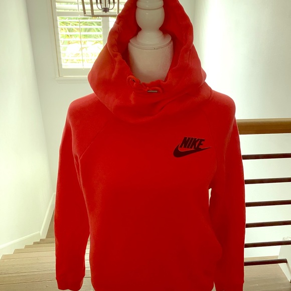 nike red womens hoodie